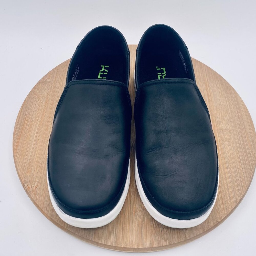 KURU Black and White Slip-On Athletic Shoes - Picture 2 of 11
